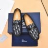 Dior Loafers Men Cowhide Leather Suit Shoes