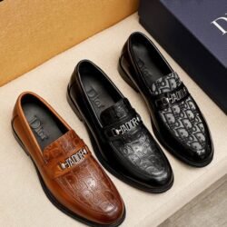 Dior Timeless Men Cowhide Leather Suit Shoes 3 color
