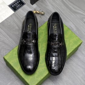 GUCCI Loafer Men's Cow Leather Shoes