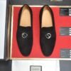 GUCCI Loafer Men’s Dress shoes Velvet suit shoes Suit shoes 5 color
