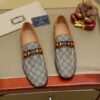 GUCCI Loafer Men's Cow Leather Shoes Suit Shoes