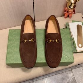 GUCCI  Men's Cow Leather Shoes Casual Shoes Suit Shoes  Velvet