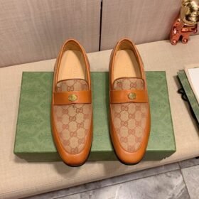 GUCCI Men's Cowhide Leather Shoes Suit Shoes 3 color