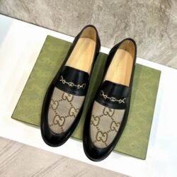 GUCCI Cowhide Leather Shoes Men Suit Shoes 2 color