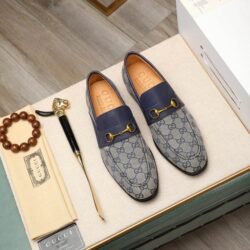 GUCCI Men's Cow Leather Shoes Suit Shoes Casual Shoes