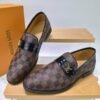 LOUIS VUITTON Men Cowhide Leather Shoes Suit Shoes