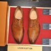 LOUIS VUITTON Men Cowhide Leather Shoes Suit Shoes 2 color