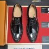 LOUIS VUITTON Men Cowhide Leather Shoes Suit Shoes 2 color