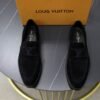 LOUIS VUITTON Men  Cowhide Leather Shoes Suit Shoes Velvet
