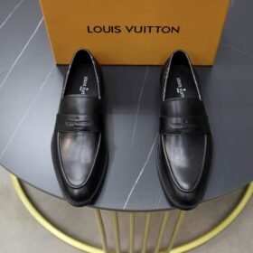 LOUIS VUITTON Men Cowhide Leather Shoes Suit Shoes
