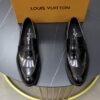 LOUIS VUITTON Men Cowhide Leather Shoes Suit Shoes