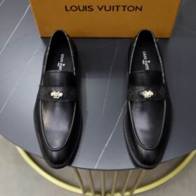 LOUIS VUITTON Men Cowhide Leather Shoes Suit Shoes