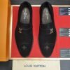 LOUIS VUITTON Men  Cowhide Leather Shoes Suit Shoes Velvet