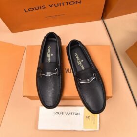 LOUIS VUITTON Men Cowhide Leather Suit Shoes 3 color