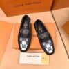 LOUIS VUITTON Men Cowhide Leather Suit Shoes Casual shoes