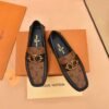 LOUIS VUITTON Men Cowhide Leather Suit Shoes 3 color