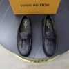 LOUIS VUITTON Men Loafer Cowhide Leather Suit Shoes Casual shoes