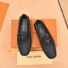 LOUIS VUITTON Men Cowhide Leather Suit Shoes 2 color