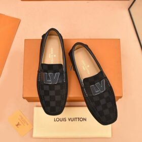 LOUIS VUITTON Men Cowhide Leather Suit Shoes 3 color