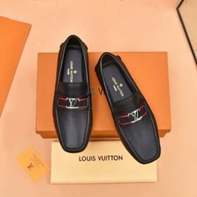 LOUIS VUITTON Men Cowhide Leather Suit Shoes 3 color
