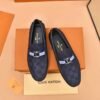 LOUIS VUITTON Men Cowhide Leather Suit Shoes 3 color