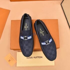 LOUIS VUITTON Men Cowhide Leather Suit Shoes 3 color