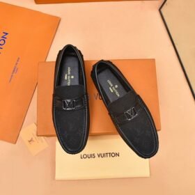 LOUIS VUITTON Men Cowhide Leather Suit Shoes Casual shoes
