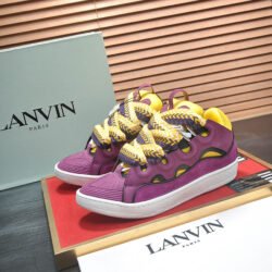 Lanvin Sneaker Leather Sneakers Women's Men's Shoes purple