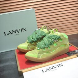 Lanvin Sneaker Leather Sneakers Women's Men's Shoes Green