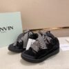 Lanvin Sneaker Leather Sneakers Women's Men's Shoes Black