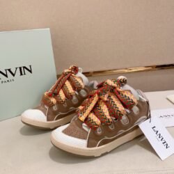 Lanvin Sneaker Leather Sneakers Women's Men's Shoes brown