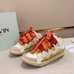 Lanvin Sneaker Leather Sneakers Women's Men's Shoes Yellow
