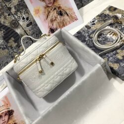 DIOR Travel Makeup Bag, Toiletry Bag, Travel Storage cowhide Bag