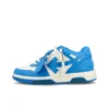 OFF-WHITE Out Of Leather Sneakers Men's Shoes  Blue
