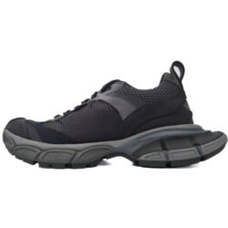 Balenciaga Runner 3XL Lace Up Sneakers  men's shoes Black Gray