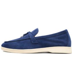 Loro Piana Summer Walk Loafers Men's Dress shoes  Dark Blue