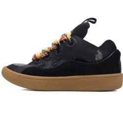 Lanvin Curb Sneaker Leather Sneakers Women's Men's Shoes Black