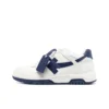 OFF-WHITE Out Of Leather Sneakers Men's Shoes  Blue White
