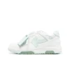 OFF-WHITE Out Of Leather Sneakers Men's Shoes White Light Green