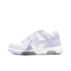 OFF-WHITE Out Of Leather Sneakers Men's Shoes Purple White