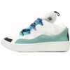Lanvin Curb Sneaker Leather Sneakers Women's Men's Shoes White Blue