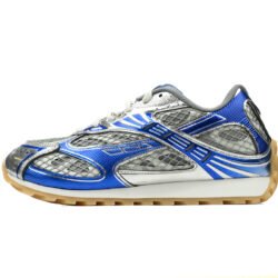 Bottega Veneta Orbit Low Top Casual Shoes Men's Blue Gray