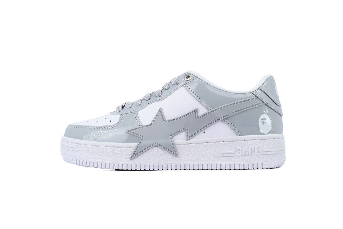 BATHING APE Bape STA Gray White
