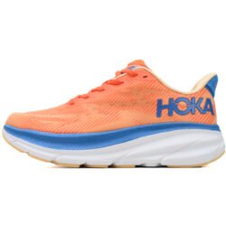 HOKA Clifton 9 2E Wide 'Vibrant Orange Impala' Sneaker Shoes