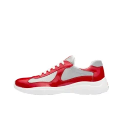 PRADA America's Cup Red Low-Top Casual Shoes Men's